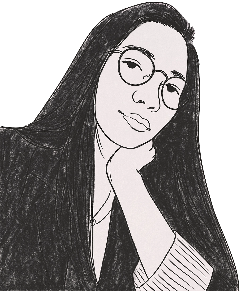 self-portrait illustration